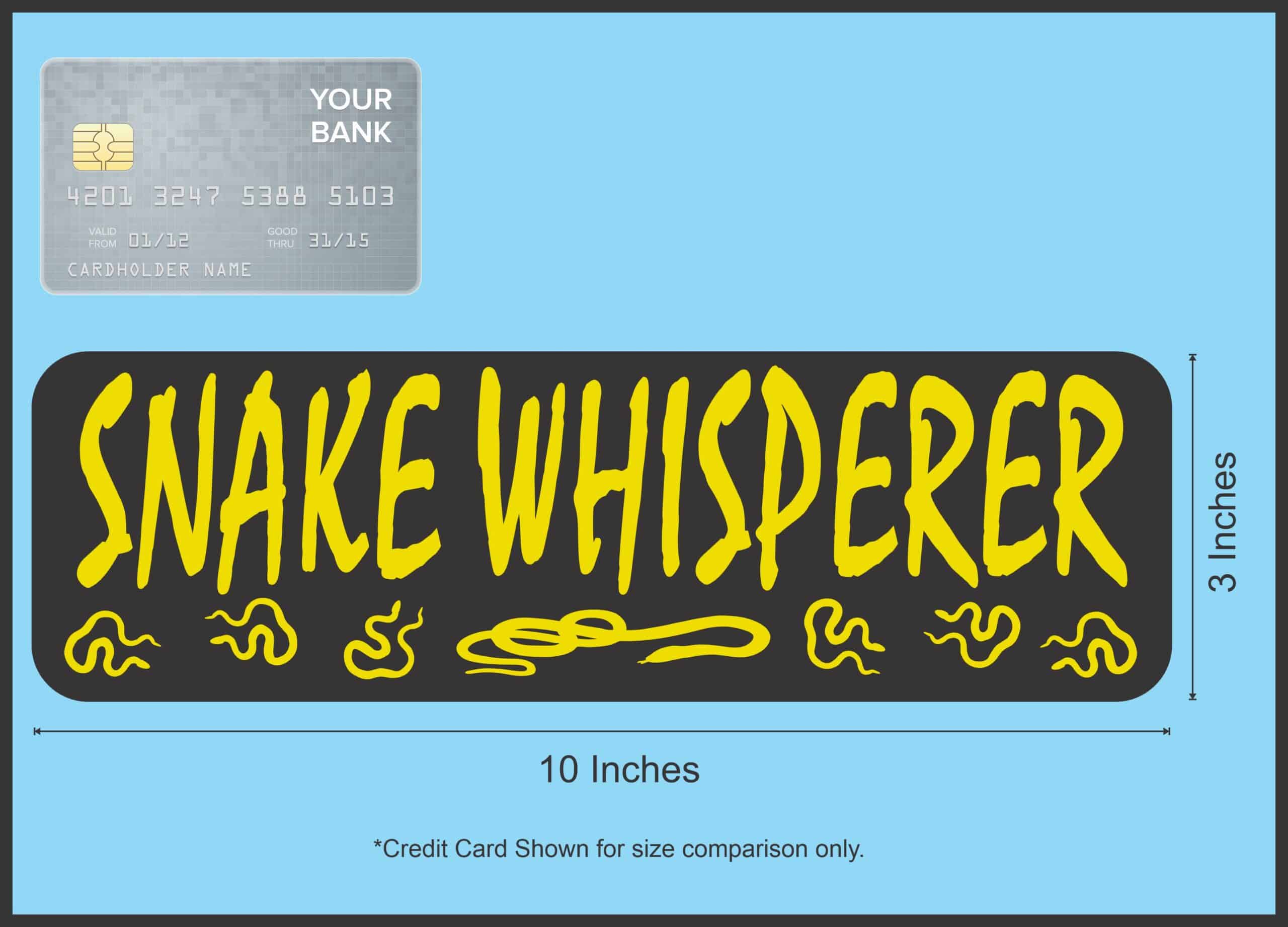 10in x 3in Snake Whisperer Magnet Magnetic Vinyl Animal Bumper Magnets