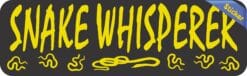 10in x 3in Snake Whisperer Bumper Sticker Vinyl Animal Car Decal Stickers
