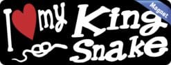 8in x 3in I Love My King Snake Magnet Magnetic Animal Vehicle Bumper