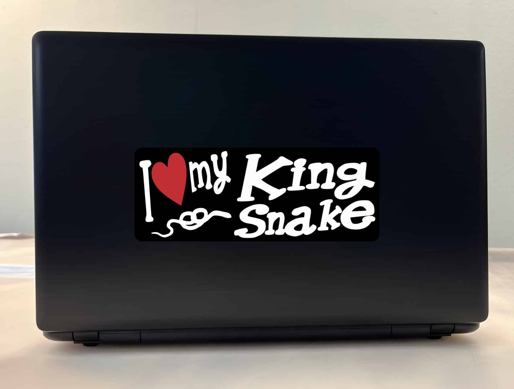 8in x 3in I Love My King Snake Bumper Sticker Vinyl Animal Vehic