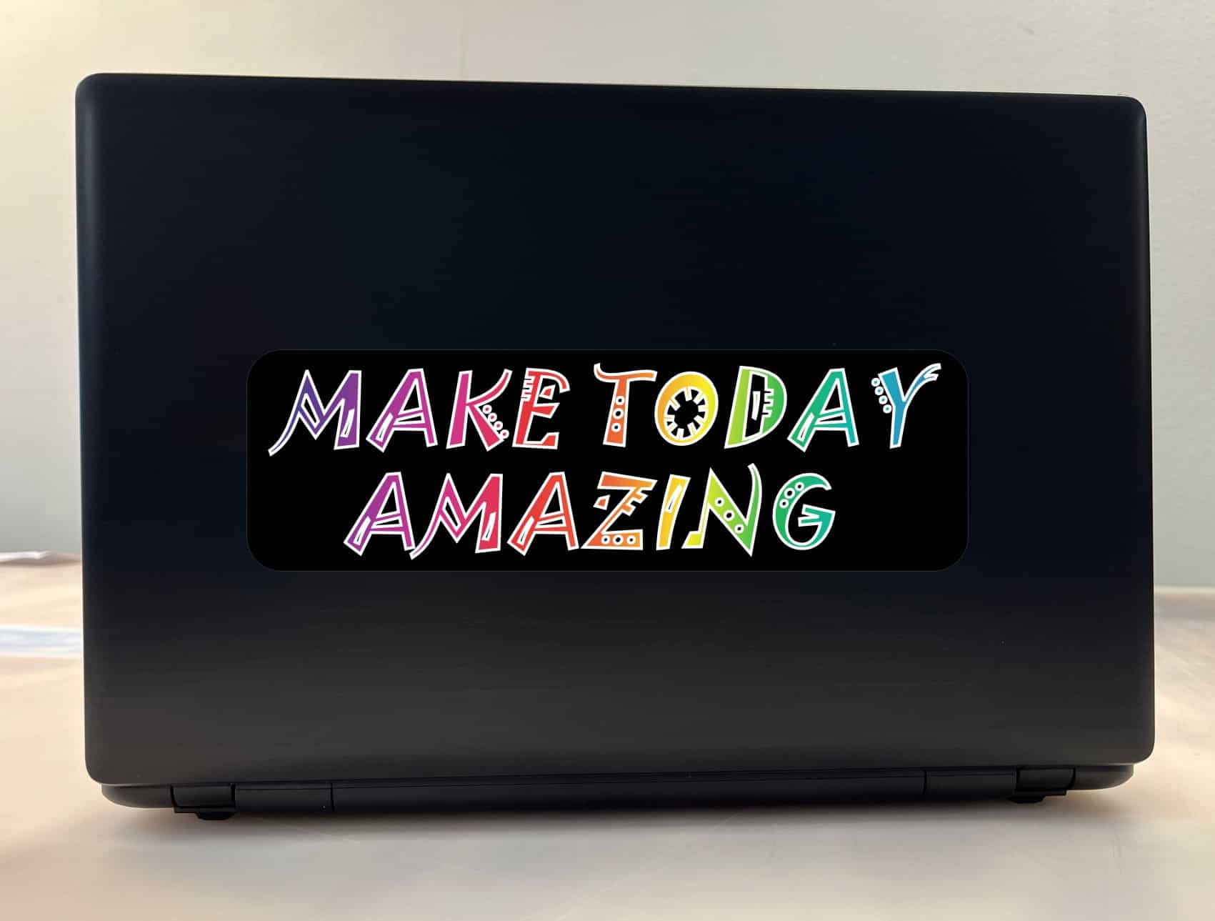 10in x 3in Make Today Amazing Bumper Sticker Vinyl Vehicle Decal Stickers