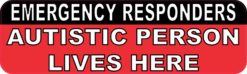 Autistic Person Lives Here Sticker