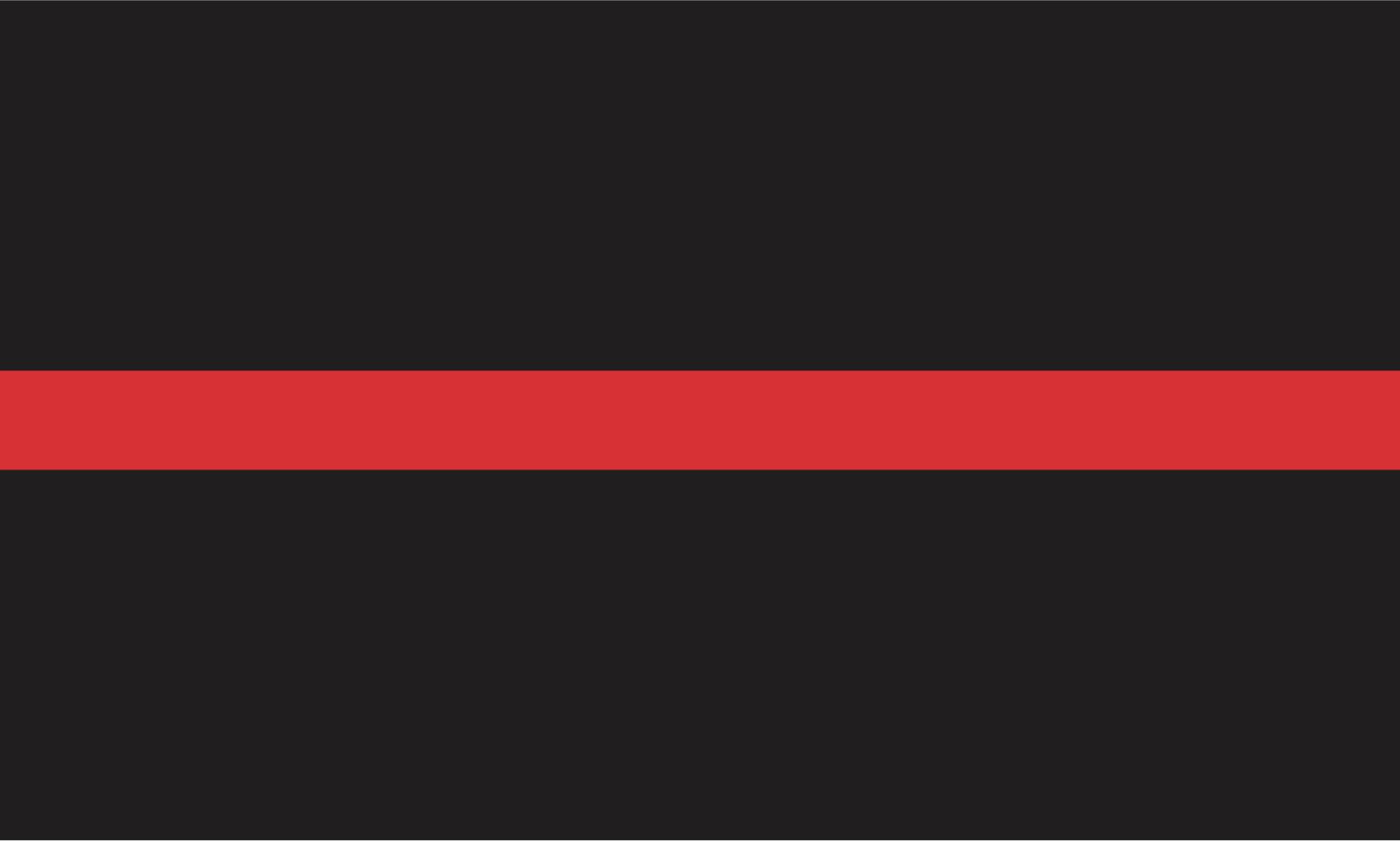 5in x 3in Red Line Firefighters Matter Magnet Vinyl Support Magnets