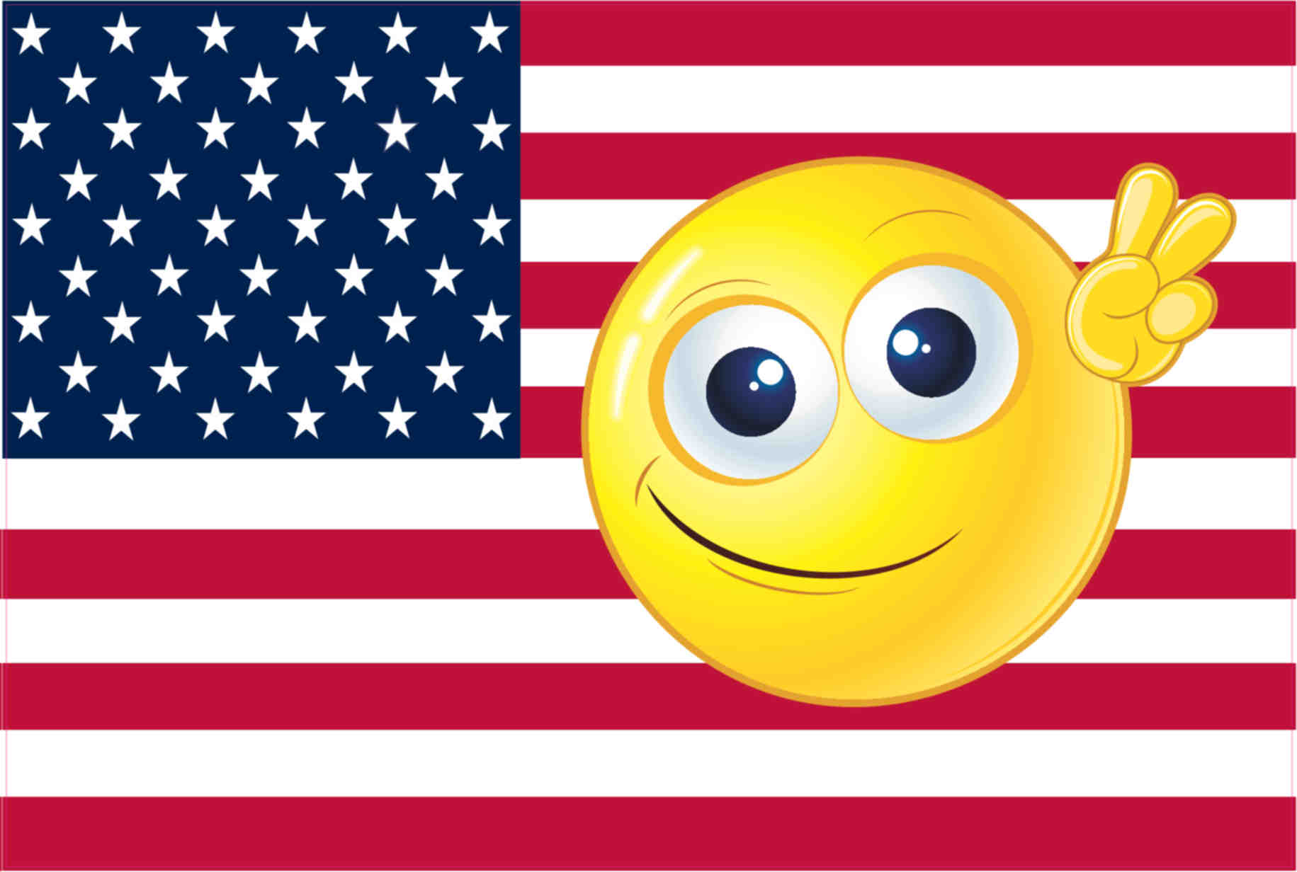 thumbnail image 2 of Waving American Flag Bumper Sticker - 6x4 Inches - Made In USA, For Car Truck Vehicle 2 of 6