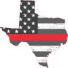 Rustic Texas Red Lives Matter Sticker