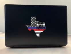 5inx5in Pray and Protect Texas Red Blue Lives Sticker Vinyl Decal Stickers