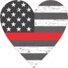 Rustic Heart Red Lives Matter Sticker