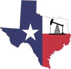 Die Cut Oil Well Texas Sticker