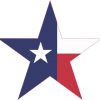 Texas Flag Star Sticker
