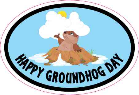 groundhog day sticker