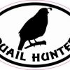 Oval Quail Hunter Sticker