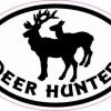 Oval Deer Hunter Sticker