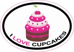 i love cupcakes sticker