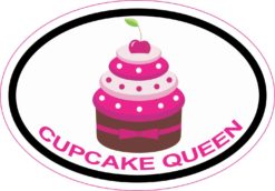 cupcake queen sticker