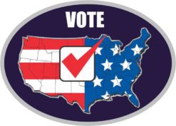 vote sticker