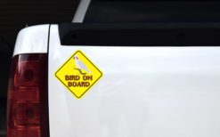 Alternative view of 6.5in x 6.5in Bird On Board Magnet