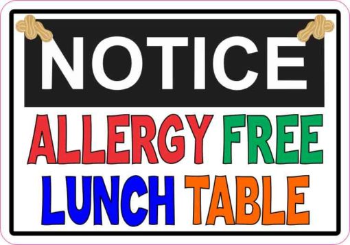 allergy free lunch table