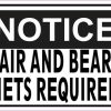 hair and beard nets required