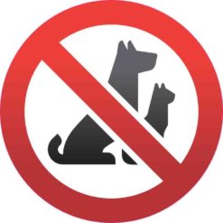 No Pets Sticker