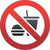 no food or drink sticker