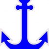 Blue Anchor Sticker