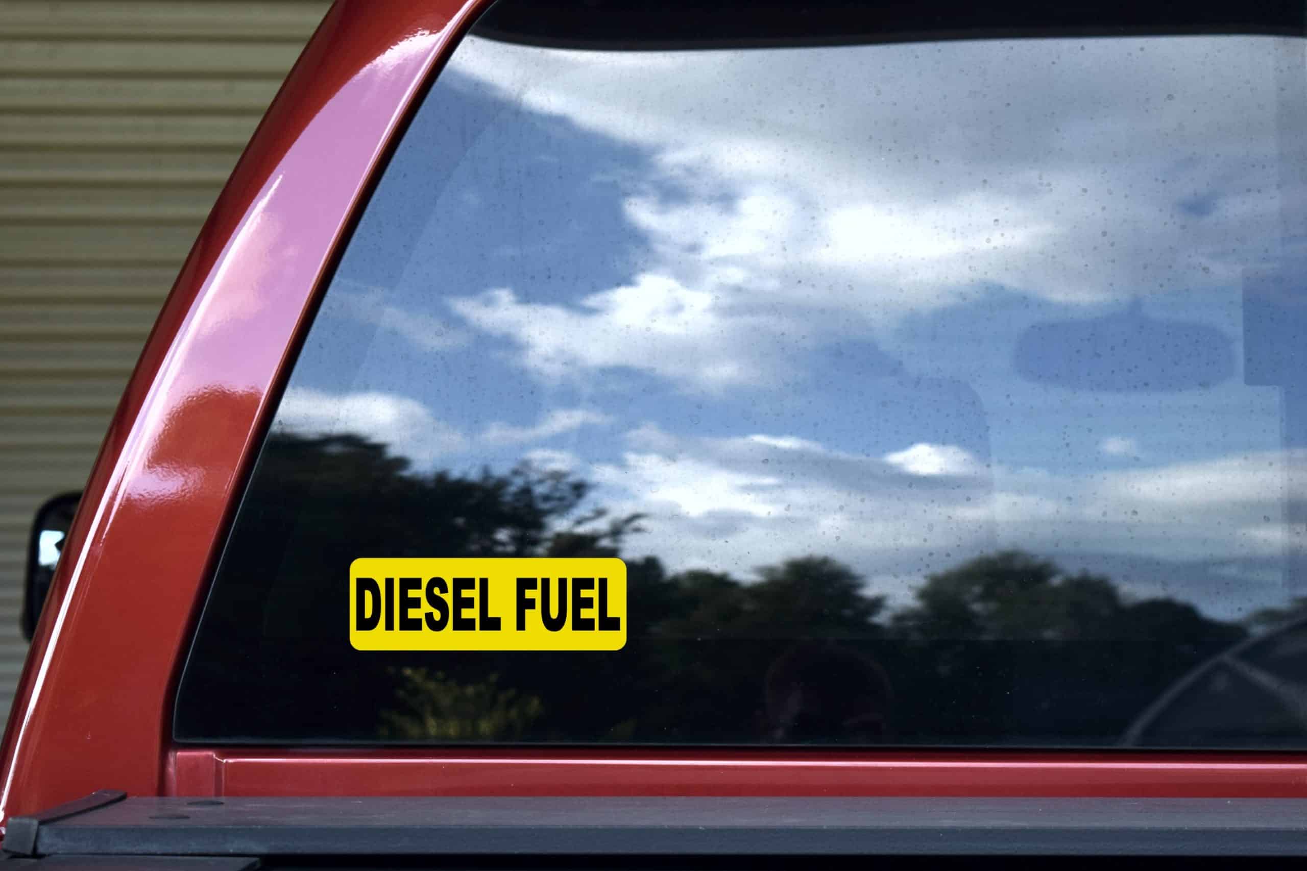 6in x 2in Diesel Fuel Sticker - Image 4