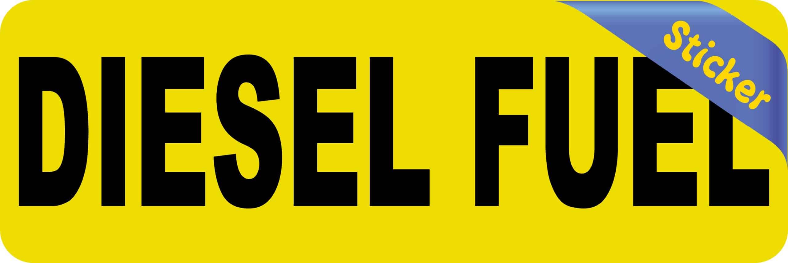 6in x 2in Diesel Fuel Sticker - Image 2