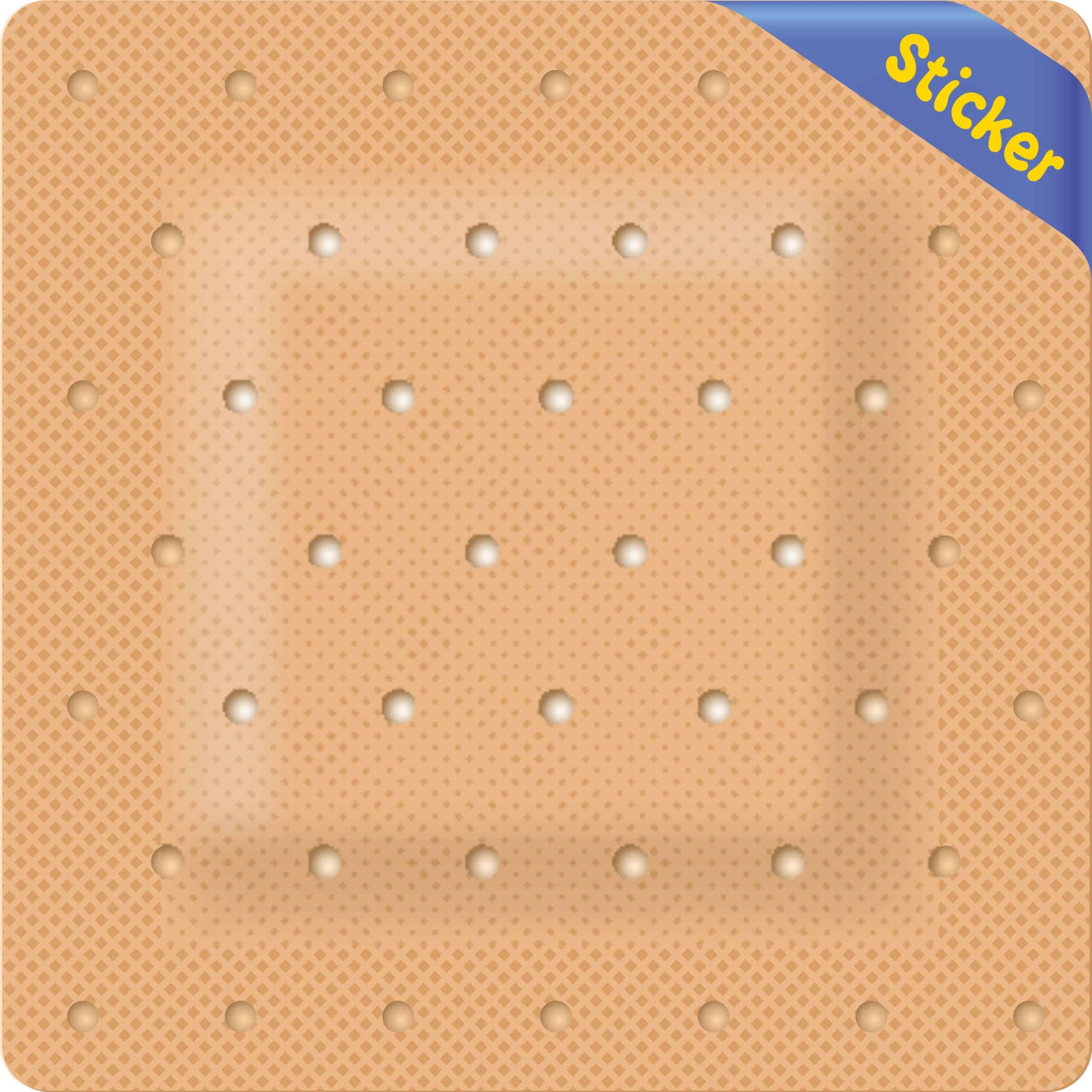 StickerTalk Square Bandage Vinyl Sticker, 5 inches x 5 inches - Image 2