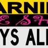 Warning She Shed No Boys Allowed Sticker