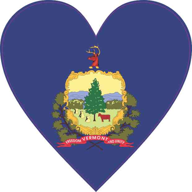 Vermont Heart Sticker
