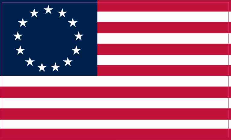 Betsy Ross American Flag Sticker