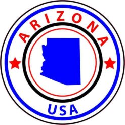 State Circle Arizona Sticker