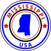 State Circle Mississippi Sticker