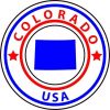 Circle Colorado State Sticker