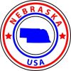 circle nebraska state sticker