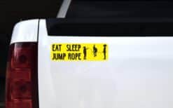 10in x 3in Eat Sleep Jump Rope Bumper Sticker Vinyl Vehicle Sports Stickers