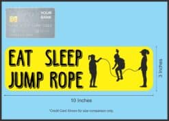 10in x 3in Eat Sleep Jump Rope Magnet Magnetic Vehicle Sports Magnets