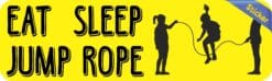 10in x 3in Eat Sleep Jump Rope Bumper Sticker Vinyl Vehicle Sports Stickers