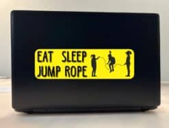 10in x 3in Eat Sleep Jump Rope Bumper Sticker Vinyl Vehicle Sports Stickers