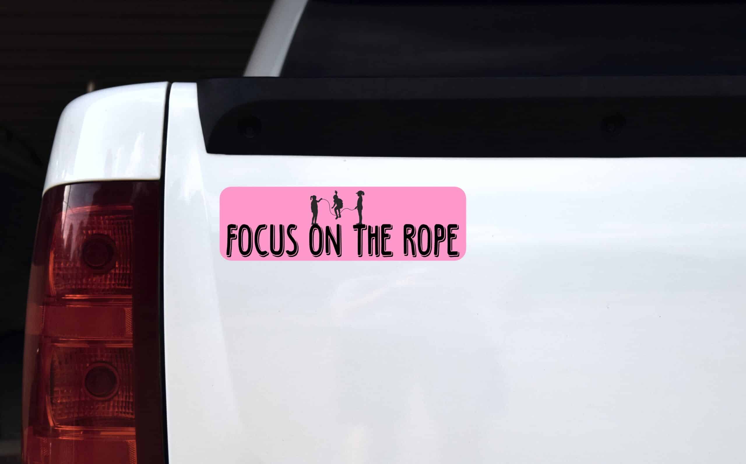 10in x 3in Focus on the Rope Magnet Magnetic Jump Rope Sports Magnets