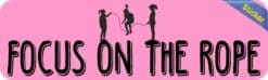 10in x 3in Focus on the Rope Bumper Sticker Vinyl Jump Rope Sports Stickers