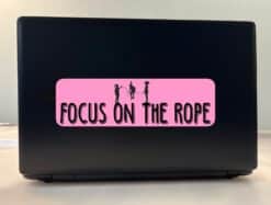 10in x 3in Focus on the Rope Bumper Sticker Vinyl Jump Rope Sports Stickers