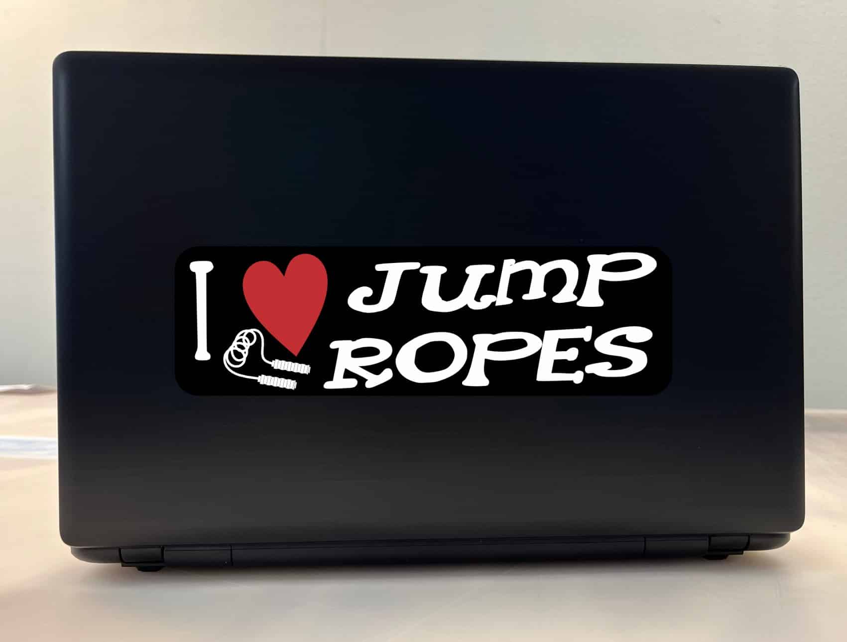 10in x 3in I Love Jump Ropes Bumper Sticker Vinyl Vehicle Sports Decal