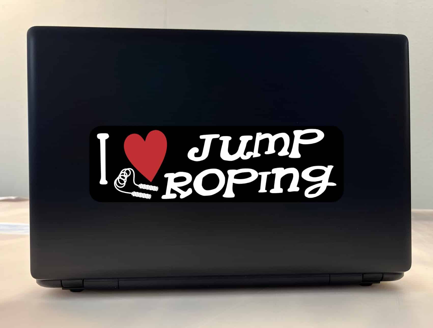 10in x 3in I Love Jump Roping Bumper Sticker Vinyl Vehicle Sports Decal