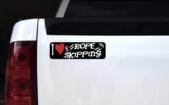 10in x 3in I Love Rope Skipping Magnet Magnetic Sports Vehicle Bumper Magnet