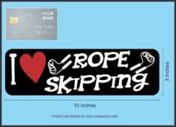 10in x 3in I Love Rope Skipping Magnet Magnetic Sports Vehicle Bumper Magnet