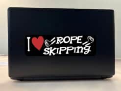 10in x 3in I Love Rope Skipping Bumper Sticker Vinyl Vehicle Sports Decal