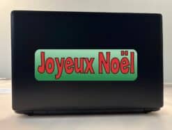 10in x 3in French Joyeux No«l Sticker Vinyl Merry Christmas Decal Stickers