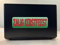 10in x 3in Dutch Zalig Kerstfeest Sticker Vinyl Merry Christmas Stickers
