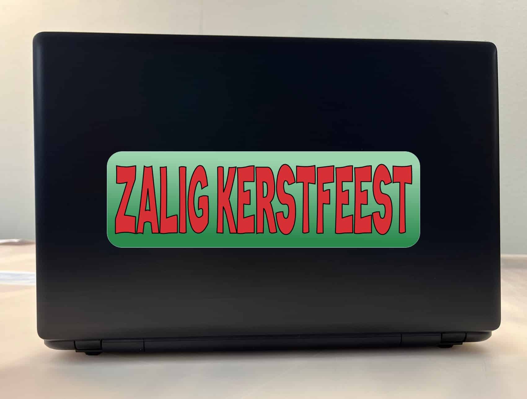 10in x 3in Dutch Zalig Kerstfeest Sticker Vinyl Merry Christmas Stickers